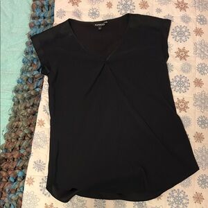 Express Women's Elegant Black Blouse